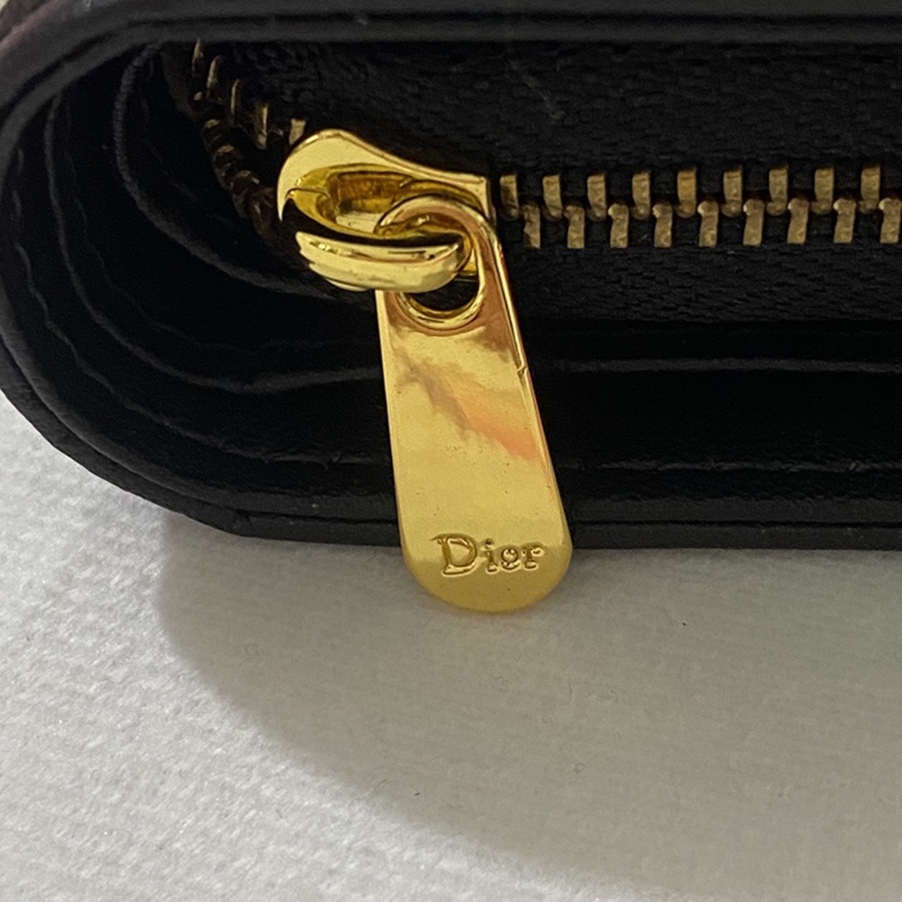 Dior Blue Oblique 30 Montaigne Lotus Wallet - Picture 3 of 9